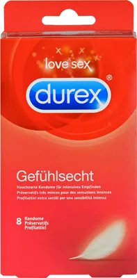 Produktbild von Durex Gefühlsecht Classic Kondome, 8 St. Kondome