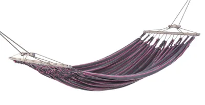 Produktbild von Chico Doppel-Stabhängematte Baumwolle grau-pink Hängematte