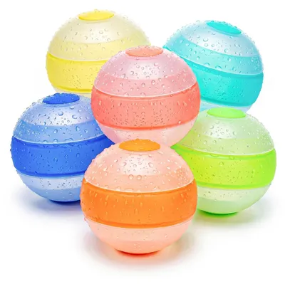 Productafbeelding van 6 STUKS Herbruikbare Waterballonnen, Siliconen Waterbommen met Snelvulsysteem