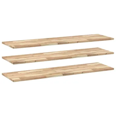 Produktbild von Schweberegale 3 Stk. 120x40x2 cm Massivholz Akazie Unbehandelt
