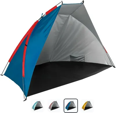 Immagine prodotto di Tenda da spiaggia leggera, 120 x 210 cm, in poliestere, con protezione UV 50, ideale per la spiaggia