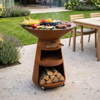 Produktbild von ASH Prestige Plancha-Grill aus Cortenstahl