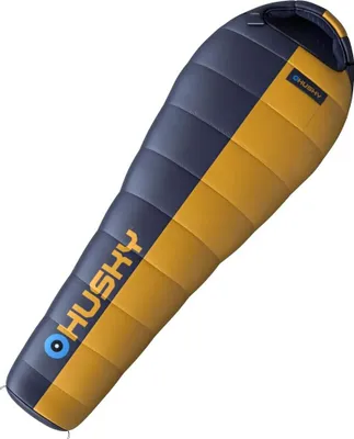Produktbild von Husky Mumienschlafsack ThermoPro Fuego -5°C - 210 x 85 cm - Blau mit Senf