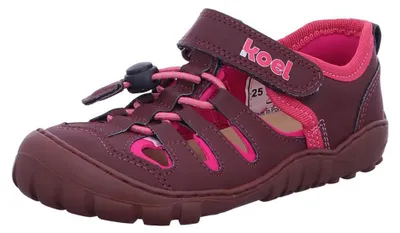 Imagen del producto de Sandalias para niños KOEL Madison 2.0, modelos: 47360-24, 47360-25, 47360-26, 47360-27, 47360-28, 47360-29, 47360-30, 47360-31, 47360-32, 47366-24, 47366-25, 47366-26, 47366-27, 47366-28, 47366-29, 47366-30, 47366-31. Código: KOE-04M016-50H, color: burdeos, talla: 32