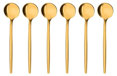 Espressolöffel-Set 6er gold Edelstahl Provence