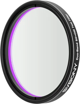 Zdjęcie produktu dla Svbony SV220 Telescope Filter, SII & OIII, 7 nm Dualband 2" Nebula Filter, Enables Full Image Imaging, OD5 Cut Off Depths, for Emission Nebulae