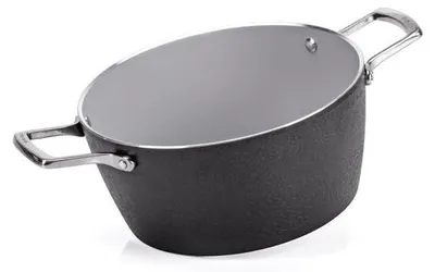 Produktbild von Moneta Armonia, Rund, Schwarz, Grau, Aluminium, Finegres, Edelstahl, Keramik, Gas, Halogen, Induktion, Versiegelte Platte