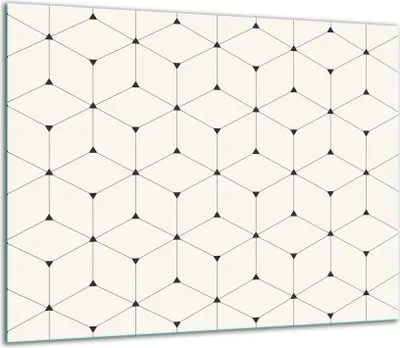 Obrázok produktu pre Kryt varnej dosky Sklenený kryt varnej dosky Splashback 60x52cm Biely vzor