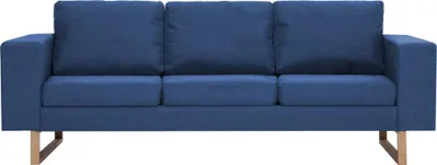 Obrázek produktu pro vidaXL Třímístná pohovka Fabric Blue