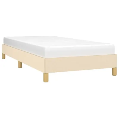 Produktbild von "im Sonderangebot"Bettgestell - CLORIS - Einzelbett - ohne Matratze Creme 90x200 cm - Einfache Montage -  Stoff - DEMöbel5819084