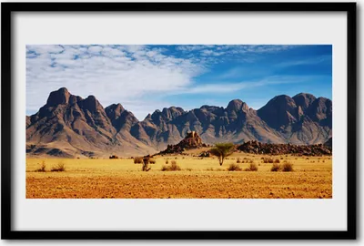 Produktbild von Bild 60x40 MDF-Rahmen Wandkunst Wüste Berglandschaft