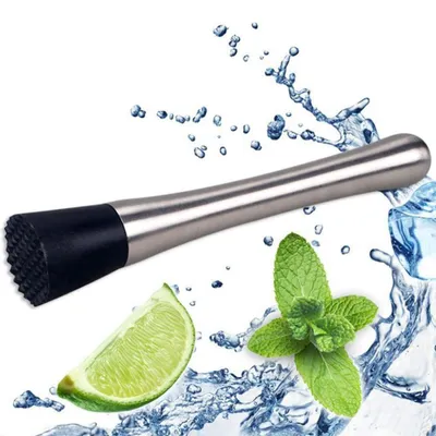 2 Cocktailstampfer aus Edelstahl, für Mojito & Bar