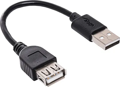 Zdjęcie produktu dla Akyga AK-USB-23, 0,15 m, USB A, USB A, USB 2.0, Czarny