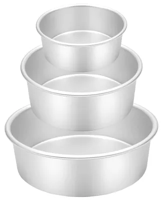 Image de Moules à gâteau ronds (3, 4", 6" et 8") en aluminium de haute qualité