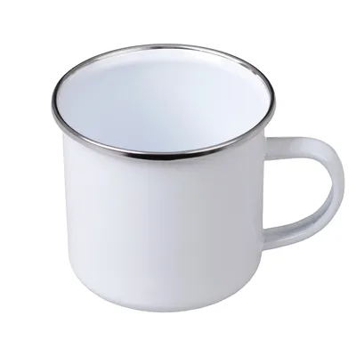 Produktbild von GRÄWE Becher emailliert weiß 8,5 cm