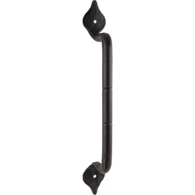 Produktbild von Türgriff ANTIK - gerade, 250mm, ø 12mm, Eisen verzinkt geschwärzt