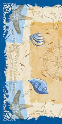 Produktbild von Airlaid Tischdecke Del Mar, 80 x 80 cm, 20 Stück - Mank - Mitteldecke Maritim