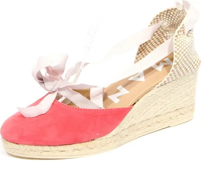 Produktbild von G1514 sandalo espadrillas donna MANEBI Wildleder rosa Sandale Frau