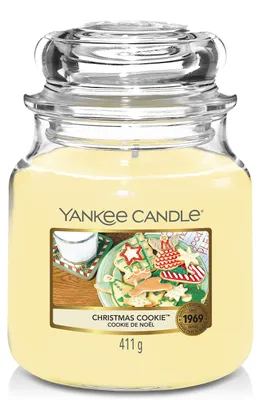 Produktbild von Yankee Candle Duftkerze im Glas (Mittelgroß) | Christmas Cookie | Brenndauer bis