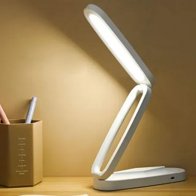 Zdjęcie produktu dla Lampka biurkowa LED Eye Caring Rechargeable 3 Gear Adjustable Folding Touch Bedside Table Light for Learning Reading Office