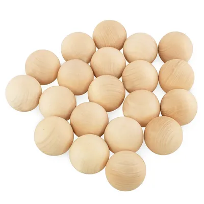 Image de Boules en bois Ulanik, "20 boules non finies", 20 mm