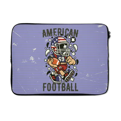 Produktbild von MuchoWow® Laptop Hülle 13 Zoll Fußball - Amerika - Jahrgang Laptoptasche - Laptophülle - Sleeve - Rundumschutz
