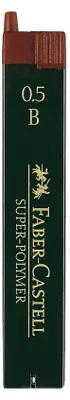Produktbild von FABER-CASTELL Druckbleistift Minen Super Polymer 9065 S B 12 Minen 0,5 mm