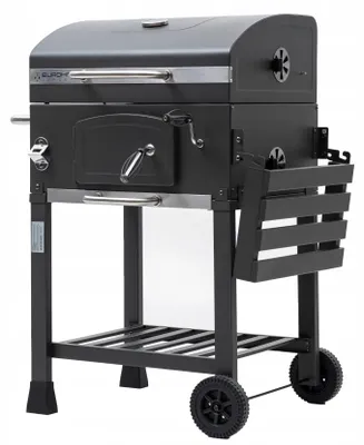 Obrázek produktu pro Záhradní Gril Na Uhlí, Velký Litinový Rošt Xxl, S Nastavitelným Roštem, Corciano