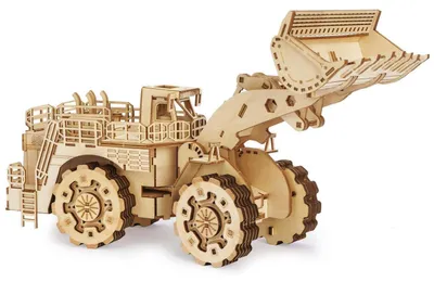 Immagine prodotto di Puzzle in legno 3D, modello di carrello elevatore, kit di montaggio, 312 pezzi, meccanico, in legno