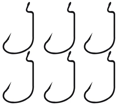 Produktbild von Gamakatsu Worm 314 Hook - 6 Offsethaken, Größe:3/0
