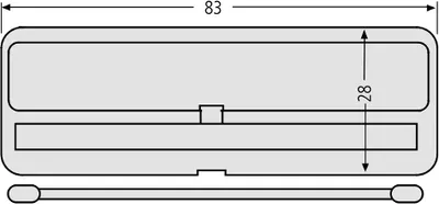 Produktbild von RENZ Klappenhalter mit Torsionsfeder, Ersatzteil 97-9-82193, 83 x 28 mm