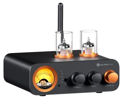 Produktbild von HiFi-Verstärker für Regallautsprecher – 105 Watt x 2 Leistung – Bluetooth- und USB-Anschluss