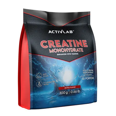 Obrázek produktu pro Activlab Kreatin monohydrát s taurinem – kreatinový prášek neutrální, 300 g