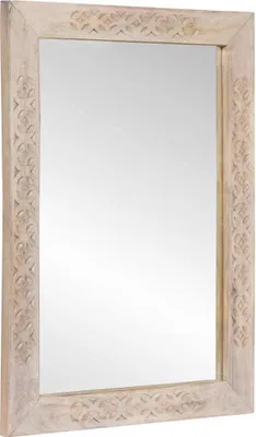 Immagine prodotto di specchio da parete Rettangolare Bianco Sbiancato 70 x 50 cm