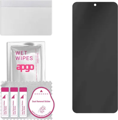 Produktbild von apgo Hybrid Privacy Schutzglas, Matt, kompatibel mit Tecno Pova Neo 2, Anti-Spy, toller Ersatz für Hartglas, kratzfester Displayschutzglas, Displayschutz, Full Glue