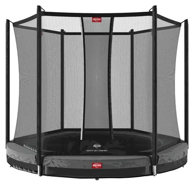 Produktbild von BERG Bodentrampolin Favorit InGround 270 + Sicherheitsnetz Comfort Grau