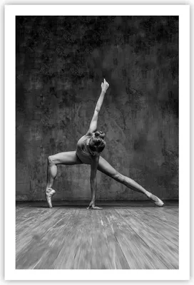 Produktbild von Poster - Poster ohne Rahmen - Tanz Figur Schwarz und Weiß - 61x91,5 cm - Wand Bild - Wanddeko - Wandbilder - Kunstposter - Wandposter - Bilder - Kunstdruck - Wanddekoration - Wandbild P2XPA61x91-4348