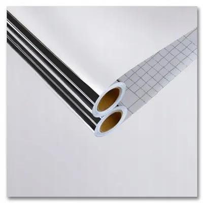 Zdjęcie produktu dla Folia lustrzana srebrna samoprzylepna tapeta dekoracyjna 30X200CM