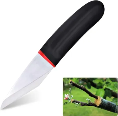 Zdjęcie produktu dla Nóż okulizacyjny ze stali nierdzewnej, wielofunkcyjny, ergonomiczny, do ogrodnictwa, pąków, drzew owocowych