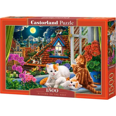 Immagine prodotto di Puzzle 1500 elementów Kittens on the Roof Castorland Castorland