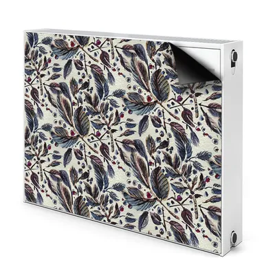 Produktbild von Magnet Heizkörper Heizkörper-Abdeckung Heizkörperabdeckung 110x60 cm - Vintage, Blätter