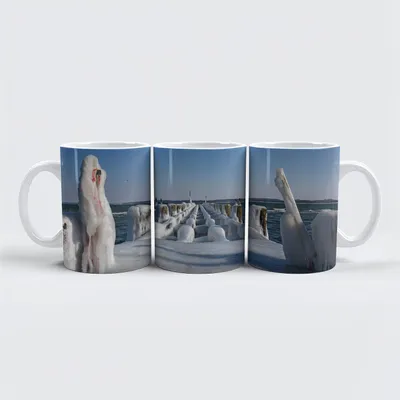 Image de tasse raxxa Premium "Un jour d'hiver à Travemünde"