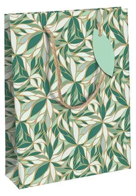 Produktbild von Clairefontaine 6x Kraft, große Geschenktasche 26,5x14x33 cm Grün 223926-2C