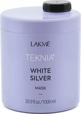 Zdjęcie produktu dla Lakmé Teknia White Silver Mask maska neutralizująca do włosów siwych i platynowego blondu 1000 ml