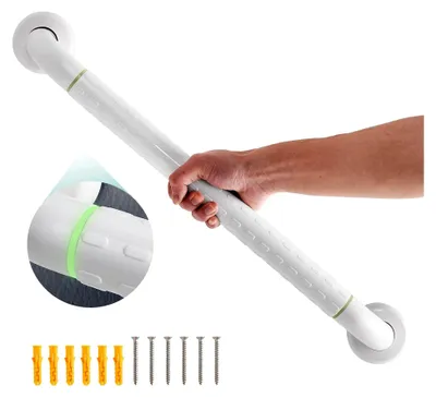 Produktbild von Haltegriffe für Senioren 50 cm, Rutschfester Haltegriff für Dusche und Badewanne, Handgriff für Schwangere und Senioren