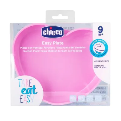 Zdjęcie produktu dla Chicco Talerz silikonowy serce Girl