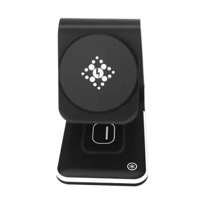 Immagine prodotto di Stazione di ricarica MagSafe + caricatore wireless per AirPods e Apple Watch - Nero