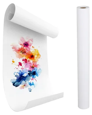 Zeichenpapierrolle für Kinder, 44 cm x 15 m, weiß