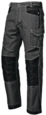 Immagine prodotto di Pantaloni da lavoro Sir Safety da uomo in tessuto ripstop idrorepellente con rinforzi in Cordura sulle ginocchia, taglia 52, grigio