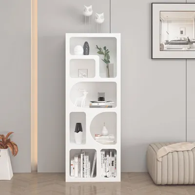Obrázok produktu pre Skye Decor, kvalitná knižná polica, 100% melamín, biela, 50x135x27 cm